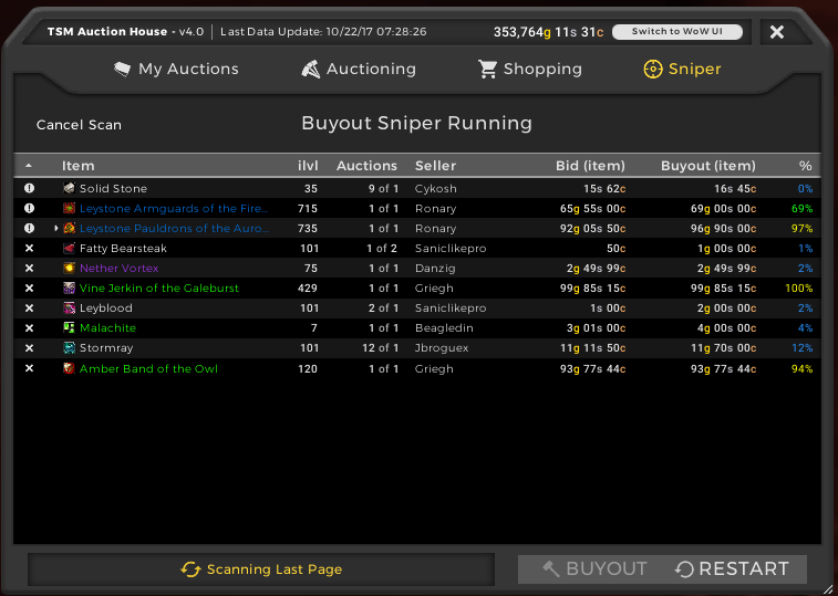 tradeskillmaster settings