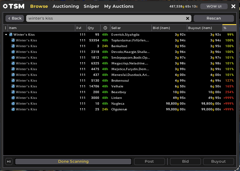 how to post auctions with tsm 4 flipping