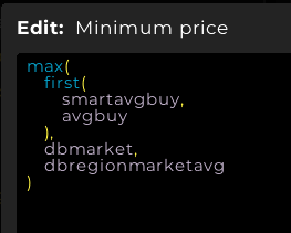 tradeskillmaster custom price